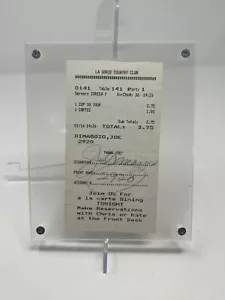JOE DIMAGGIO Signed Autograph Country Club receipt W/ Account # Yankees JSA LOA - Picture 1 of 6