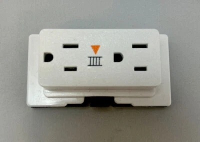 White Byrne BE08065-3-D-4-WW Plug For Panel/Cubicle System - Image 1 of 4