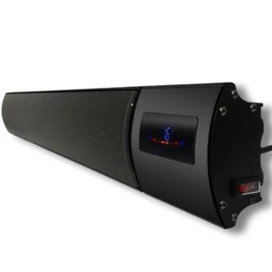 Calentador Eléctrico Infrarrojo Radiante Techo/Pared IP44+Control Remoto Negro 1800W - Imagen 1 de 19