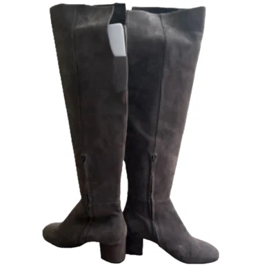 ¡Botas de gamuza grises por encima de la rodilla HALOGEN! Mujer Talla 8.5M Foto 1 de 4
