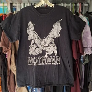 Mothman Shirt Adult Small Point Pleasant WV Cryptid Art - Picture 1 of 5
