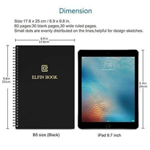 #2 Elfinbook Smart Notebook Erasable Rocketbook Wave Pen Bundles Microwave Reuse - Picture 1 of 12