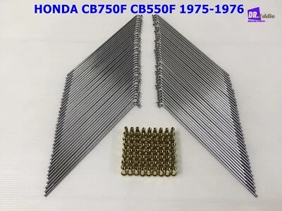 HONDA CB750F CB550F 1975-1976  FRONT &  REAR SPOKE SET GOLD 80PCS.  *BI5175* - Image 1 of 4