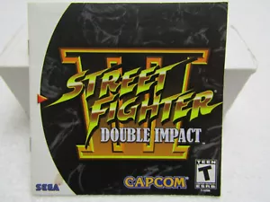 Auténtico Manual de Instrucciones Street Fighter III Doble Impacto para Sega Dreamcast - Imagen 1 de 6