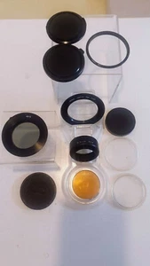 hoyarex adapter ring 52mm & Miscellaneous Parts. Lens, lids Etc - 9 pieces. - Picture 1 of 10