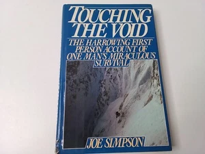 Touching the Void: Joe Simpson HC/DJ 1st US Edition - Picture 1 of 10