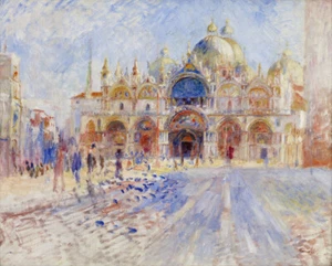 Auguste Renoir - The Piazza San Marco Giclee Fine Art Print on Canvas 48" - Picture 1 of 1