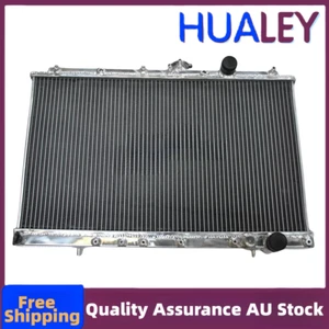 2Row Aluminum Radiator For MITSUBISHI LANCER EVO 1 2 3 EVO1 EVO2 EVO3 Race 92-96 - Picture 1 of 2