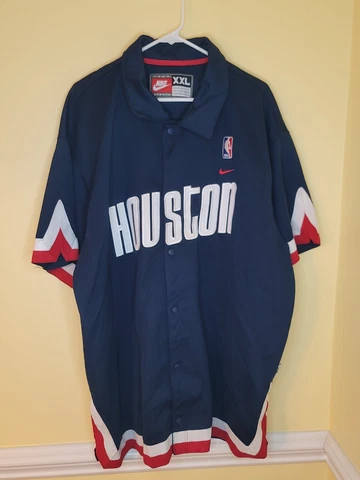 NBA Houston Rockets Jersey Shooting Shirt Warm Up Jacket Nike Team 2XL XXL Cover