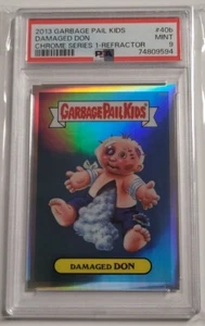 2013 Topps Chrome Garbage Pail Kids DAMAGED DON 40b Refractor PSA 9 Mint GPK - Picture 1 of 2