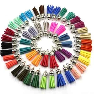 Borlas para llaveros gamuza sintética para hacer joyas hágalo usted mismo 60 piezas 2 EA color D-3 - Imagen 1 de 7