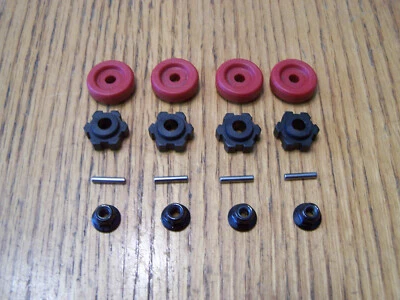 Fits Traxxas 1/10 4S Wide-Maxx 17mm Wheel Hexes Red Washer Hex Hub Pin Nut 89086 - Image 1 of 2