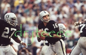 1982 PLAYOFFS Jim Plunkett LOS ANGLES RAIDERS - 35mm Football Slide - Picture 1 of 1