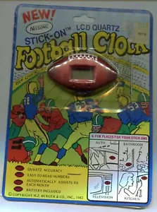 Orologio Calcio LCD Quarzo, Orologio Nelsonico Co., Scheda Sigillata 1982 Vedi Scansioni - Foto 1 di 3