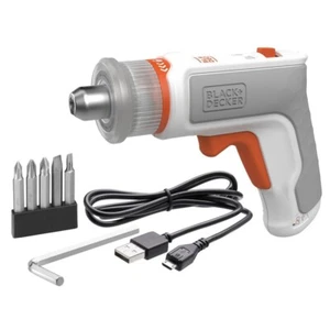 Black & Decker BCRTA601WAPB 4V MAX L-Shape Cordless Hex Driver - White New - Picture 1 of 2