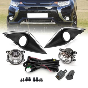 LED Bumper Fog Light Lamp Cover Wiring Switch For Mitsubishi Outlander 2016-2020 - Picture 1 of 18