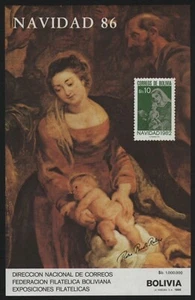 Bolivia 1986 - Mi-Nr. Bloque 161 ** - MNH - Navidad / Navidad - Rubens - Imagen 1 de 1