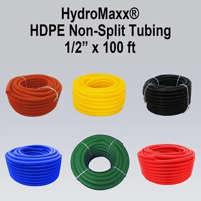 1/2" x 100'  Non-Split HDPE Wire Loom Tubing - 6 Colors - Image 1 of 4