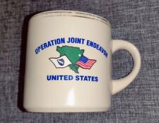 Operation Joint Endeavor United States Large Ceramic Coffee Mug EUC