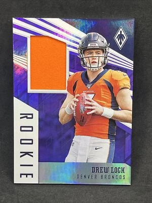 2019 Panini Phoenix Drew Lock Purple Rookie Patch RC - Image 1 of 2