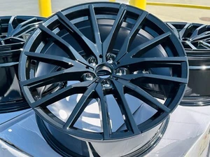 21X9.5 21X10.5 BMW WHEELS GLOSS BLACK RIMS X7 X6 X5 G05 G06 G07 XB7 5X112 742M - Picture 1 of 3