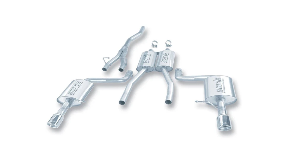 Sistema trasero Borla Cat 2,0 L 4 cilindros para Audi A4 Quattro 2002-2008: sonido tipo S Foto 1 de 1