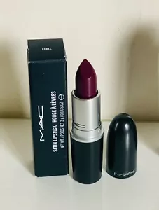 MAC SATIN LIPSTICK - REBEL ( MIDTONAL CREAM PLUM ) SALE - Picture 1 of 2