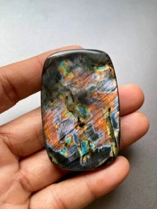 Labradorite gemstone cabochon square shape size 58X38X9 MM - Picture 1 of 12