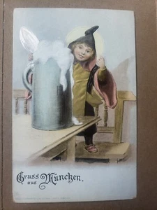 Bierstein Ottmar Zieher Gruss Aus München Grüße aus München Mädchen Postkarte - Bild 1 von 3