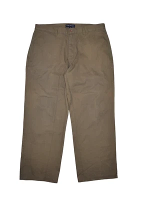 Pantalones Club Monaco Para Hombres 36 Marrón Jeans Pantalones Pierna Recta Calce Relajado Algodón Foto 1 de 4