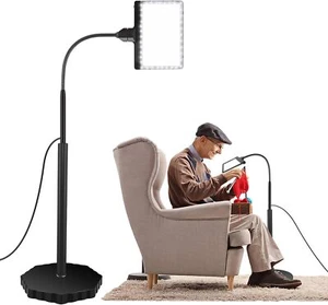 5X Lupa de Piso con Luz y Soporte, 36 LED Regulable Lupa de Piso - Imagen 1 de 5