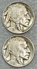 1929 & 1935 Buffalo Nickel VF lot of 4 coins (2 of each date) in saflips #H426