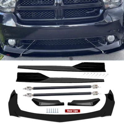 Front Rear Bumper Lip Spoiler Splitter Body Kit Side Skirt For Dodge Durango - Image 1 of 4