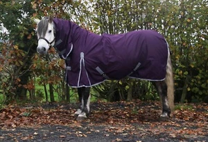 No Fill Turnout Horse Rug 6'3'' 6'6'' 6'0'' 6'9'' 5'9'' Waterproof Rug Full Neck - Picture 1 of 26