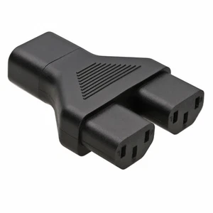 IEC Red Eléctrica Divisor Enchufe Y Adaptador Bloque - C14 Conector A 2 X C13 (1 - Imagen 1 de 8