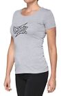 100% Fioki Womens Short Sleeve T-Shirt Heather Gray