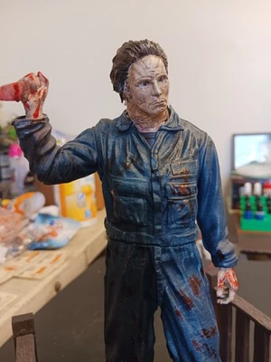 Michael Myers Resin Sculpture Statue 12" Tall W/base Professionaly Halloween New - Image 1 of 4