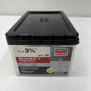Simpson STB2-50334C10 Strong-Bolt 2 — 1/2 in. x 3-3/4 in. Wedge Anchor (10-Qty) - Picture 1 of 5