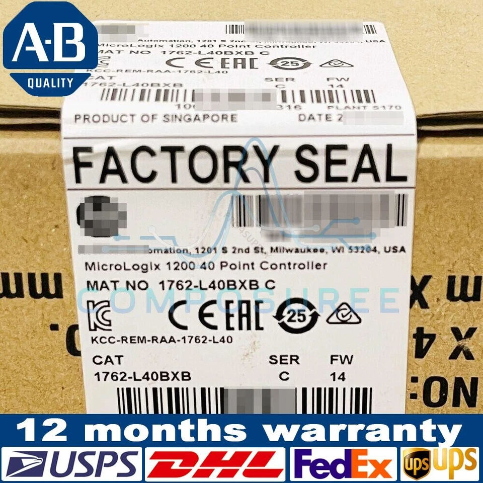 1762-L40BXB AB MicroLogix 1200 40 Point Controller Fast Shipping 1762L40BXB GQ - Image 1 of 1