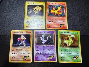 (LP) 5set Rocket's Mewtwo Scyther Moltres Japanese Pokemon Card #002 - Picture 1 of 23