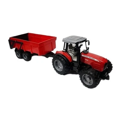 Bruder Massey Ferguson 7480 Tractor & Tipping Trailer 1:16 Scale - Image 1 of 4