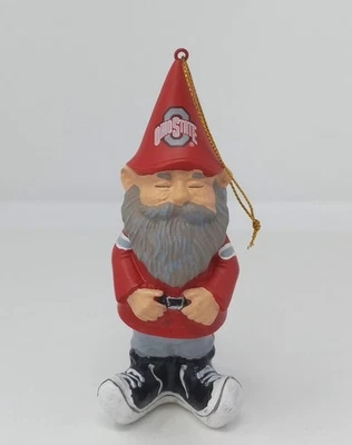 Ohio State Buckeyes Estatuilla Adorno Pintado a Mano Fútbol Gnomo Navidad 4" Foto 1 de 4