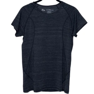 ZYIA Active Charcoal Competition Short Sleeve Tee Fitted women's size Large - Picture 1 of 16