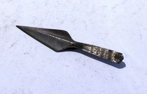 Ältere Pfeilspitze Jagdspitze Damast Damaszenerstahl Handgefertigt Mittelalter - Picture 1 of 6