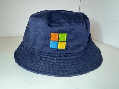 MICROSOFT Logo Bucket Fisherman Hat Cap L/XL Used - image 1 of 4