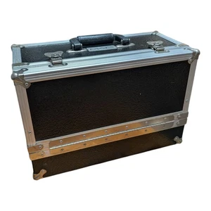 Vintage MAC Cosmetics Professional Makeup Artist 3 Tiered Black Train Case RARE - Bild 1 von 7