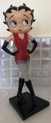 Betty Boop Red Jumpsuit Black Boots 7.5” Figurine Statue Westland Giftware 20054 - Image 1 of 4