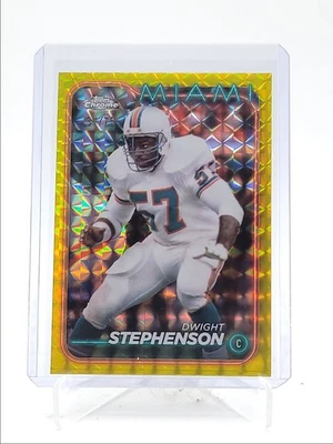 DWIGHT STEPHENSON 2024 TOPPS CHROME YELLOW GEOMETRIC MIAMI /75 Q4354 - Image 1 of 2