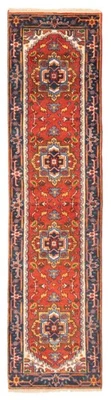 Vintage Hand-knotted Runner Rug 2'7" x 9'11" Traditional Oriental Wool Carpet - Image 1 of 4