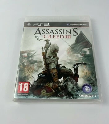 PS3 Assassin's Creed III, UK Pal, Brand New & Sony Factory Sealed **Flawed** - Image 1 of 4